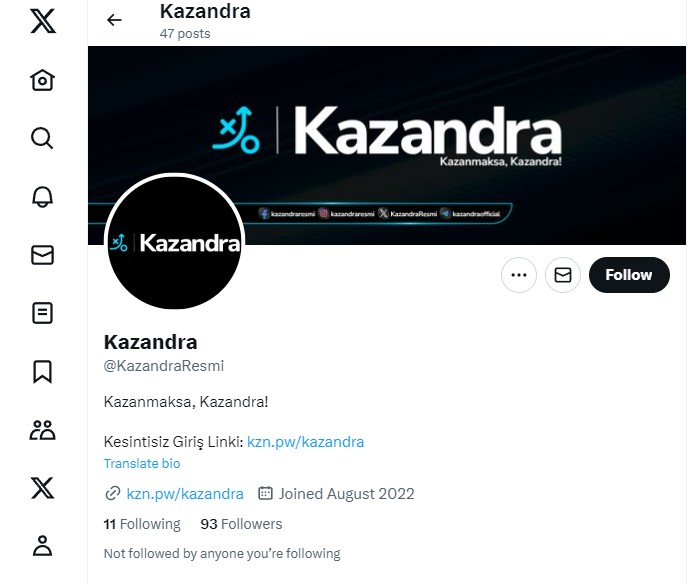 Kazandra Twitter